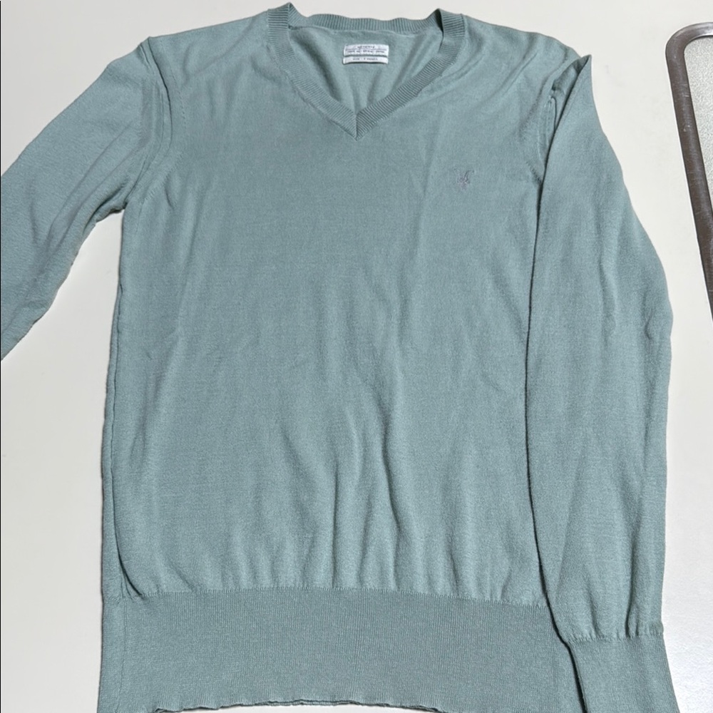 All Saints V-Neck Sweater - Soft Green